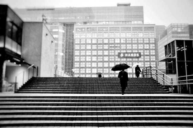 Snowing in Tokyo